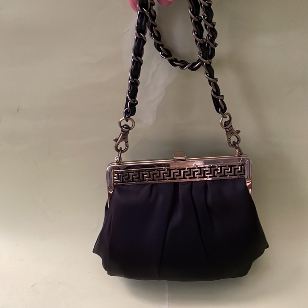 Vintage black/gold mini bag with coin purse - Picture 13 of 15